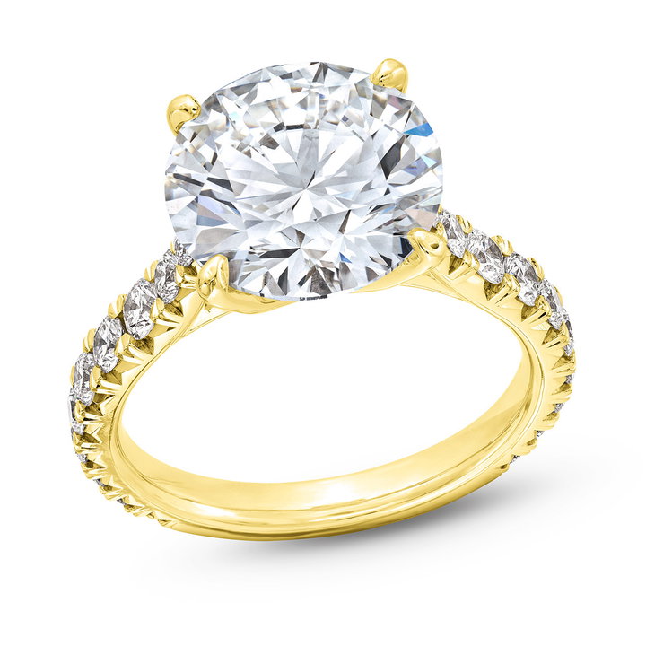The Belle Engagement Ring In Yellow Gold 14K