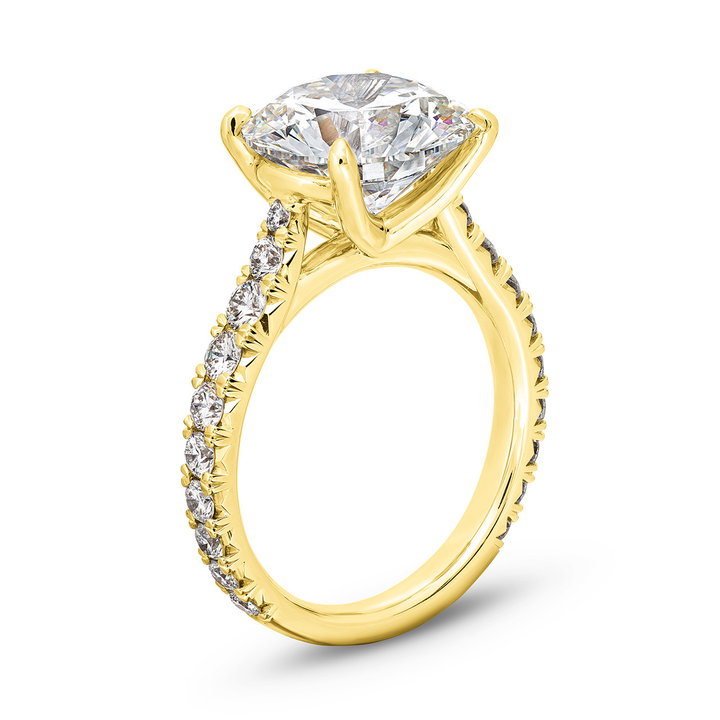 The Belle Engagement Ring In Yellow Gold 14K