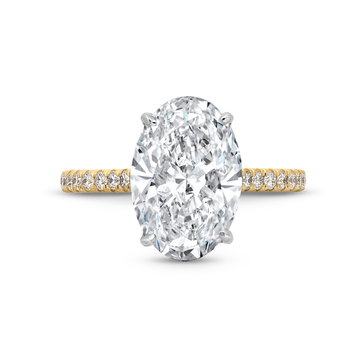 The Seraphina Engagement Ring In White And Yellow Gold 14K
