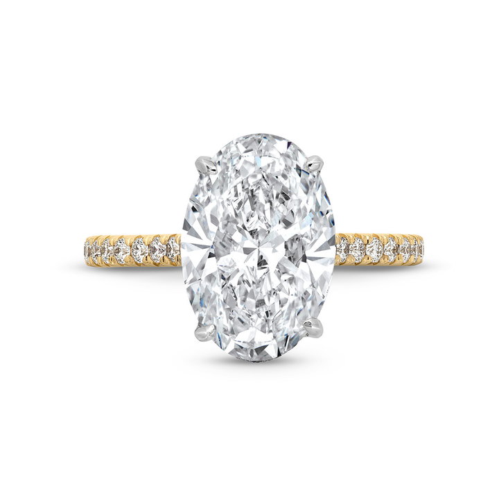 The Seraphina Engagement Ring In White And Yellow Gold 14K
