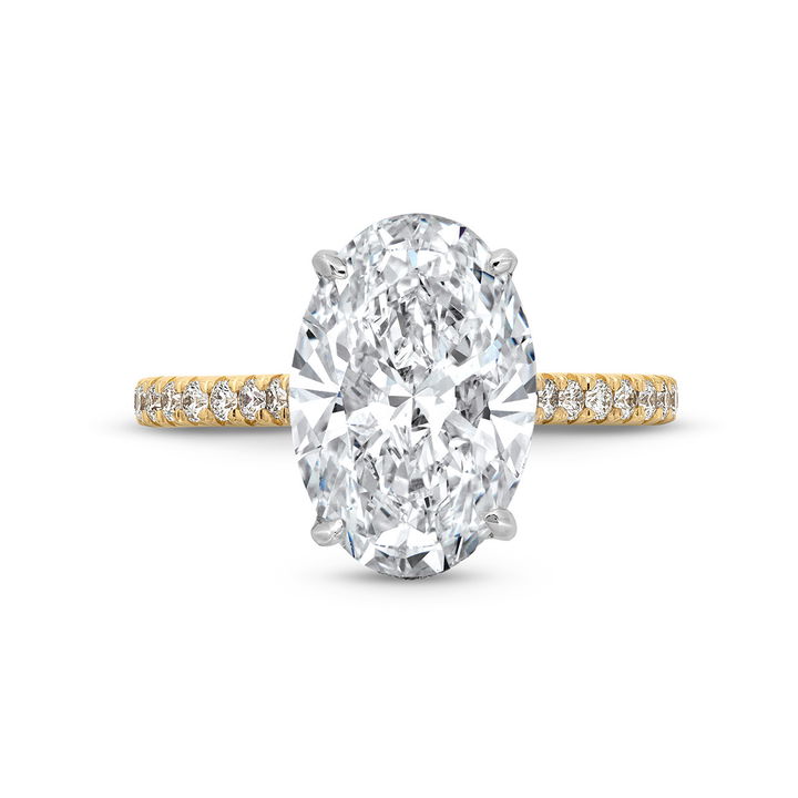 The Seraphina Engagement Ring In White And Yellow Gold 14K