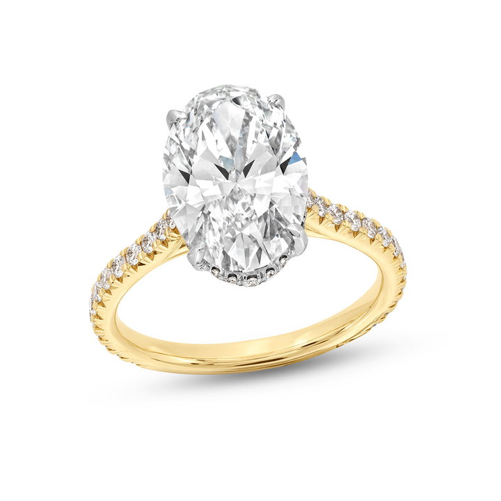 The Seraphina Engagement Ring In White And Yellow Gold 14K