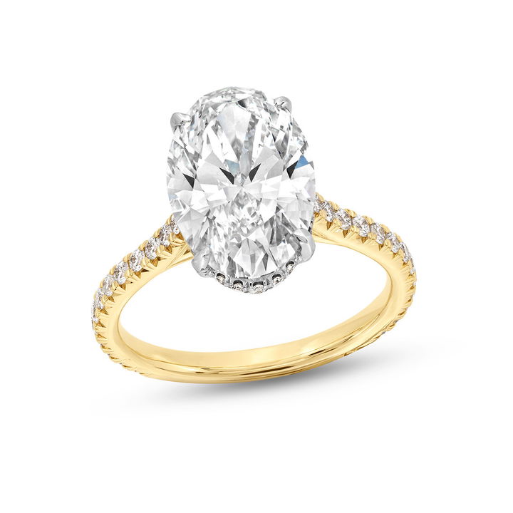 The Seraphina Engagement Ring In White And Yellow Gold 14K