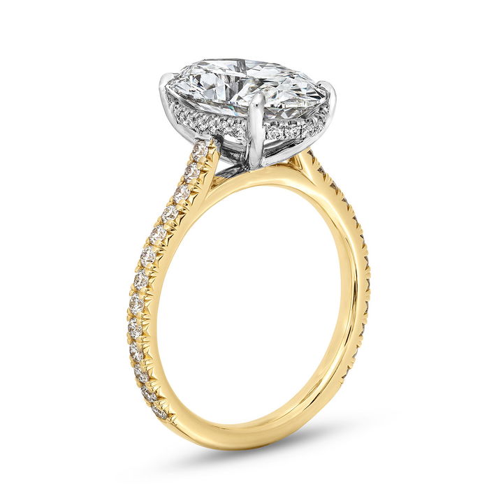 The Seraphina Engagement Ring In White And Yellow Gold 14K