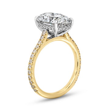 The Seraphina Engagement Ring In White And Yellow Gold 14K