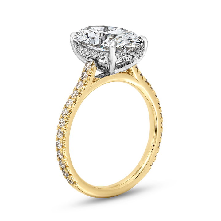 The Seraphina Engagement Ring In White And Yellow Gold 14K