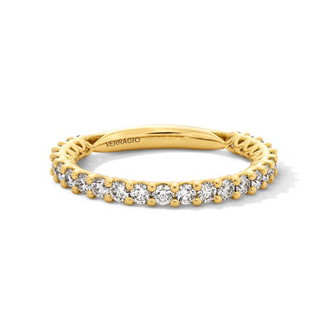 Verragio 3/4 Way Diamond Wedding Band In Yellow Gold 18K