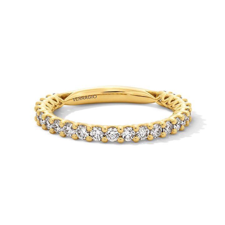 Verragio 3/4 Way Diamond Wedding Band In Yellow Gold 18K