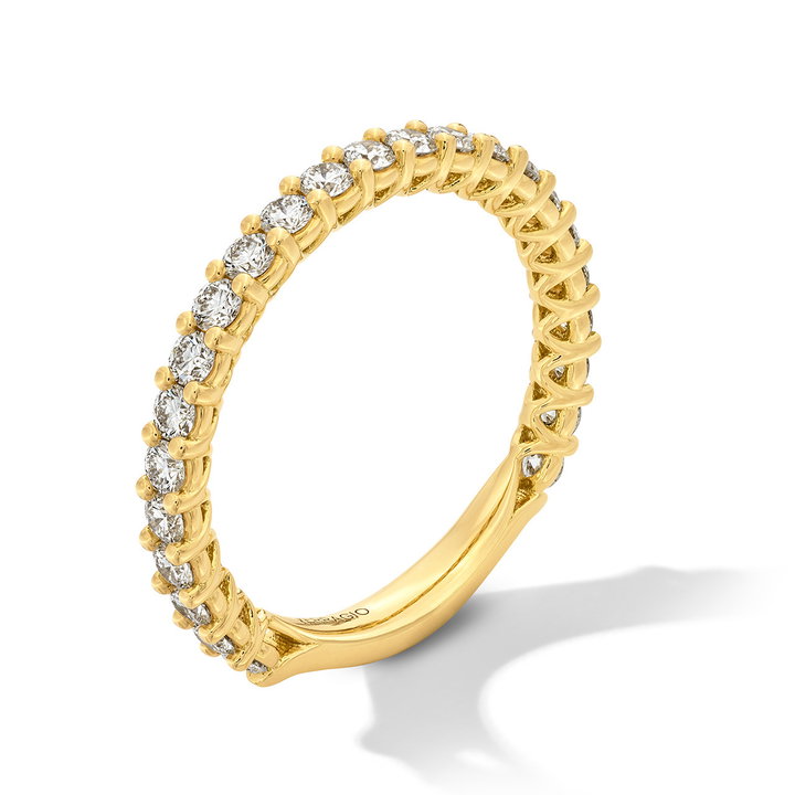 Verragio 3/4 Way Diamond Wedding Band In Yellow Gold 18K