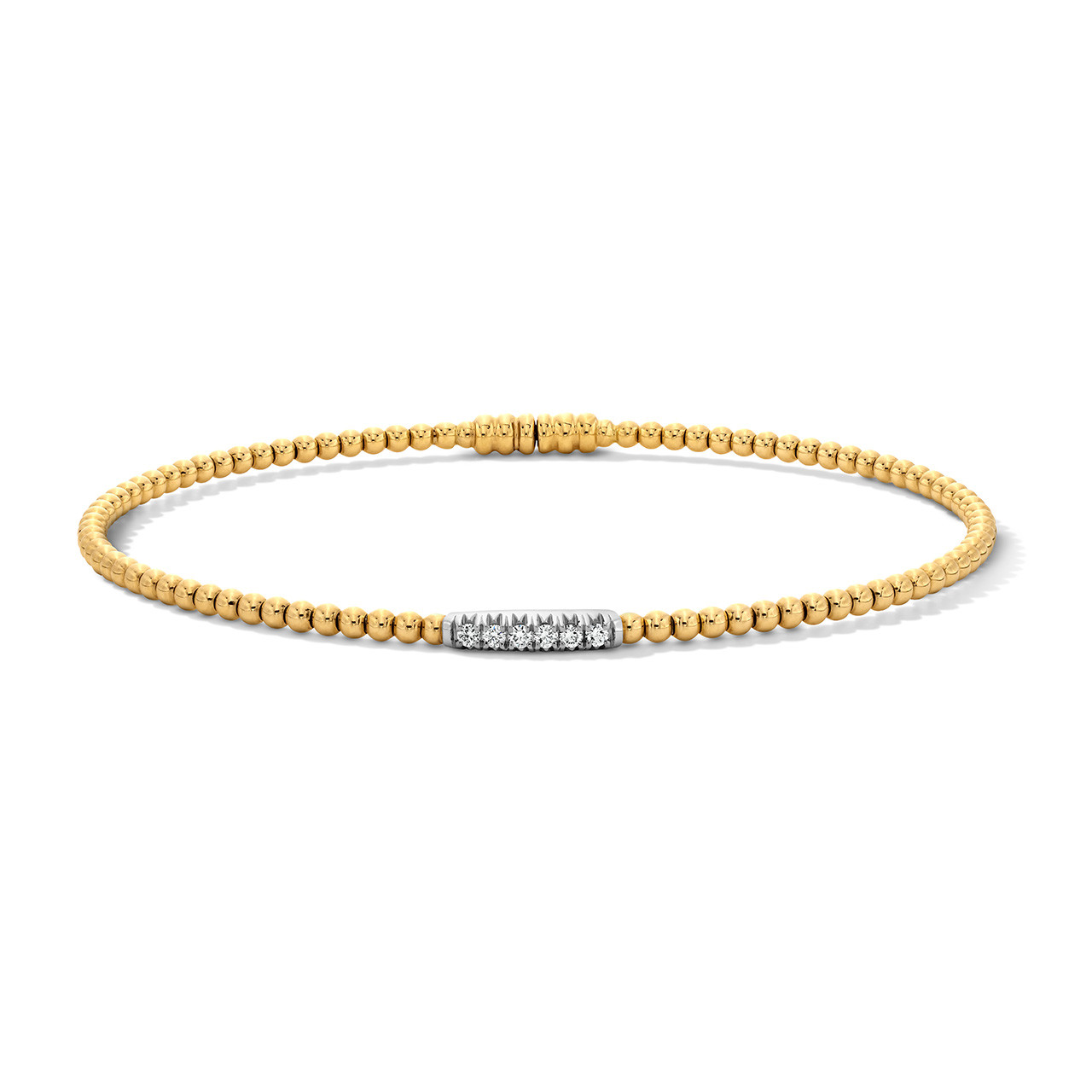 Simon G. Pave Diamond Beaded Bangle Bracelet