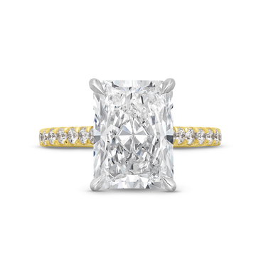 The Catherine Engagement Ring In White And Yellow Gold 14K