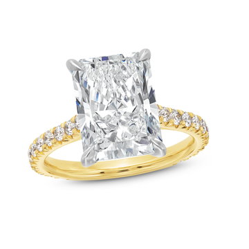 The Catherine Engagement Ring In White And Yellow Gold 14K