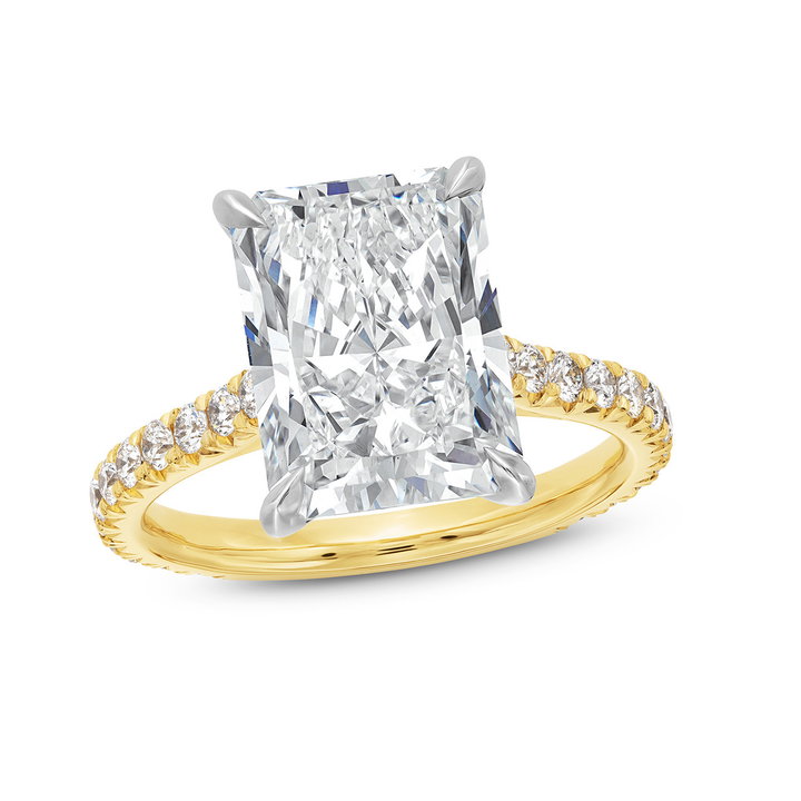 The Catherine Engagement Ring In White And Yellow Gold 14K