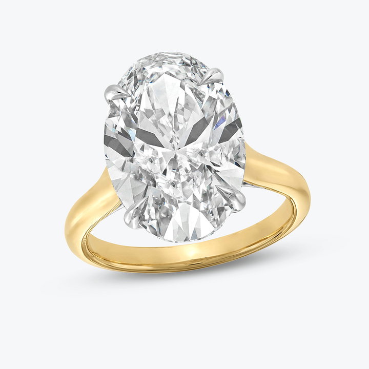 The Elizabeth Engagement Ring In White And Yellow Gold 14K