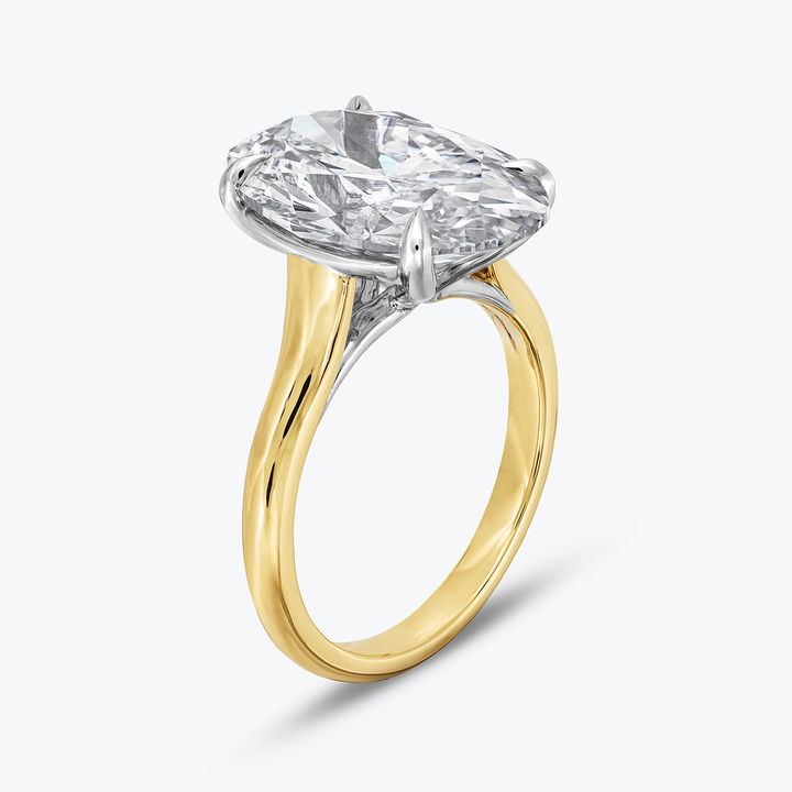 The Elizabeth Engagement Ring In White And Yellow Gold 14K