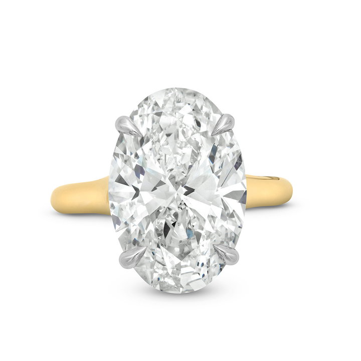 The Elizabeth Engagement Ring In White And Yellow Gold 14K