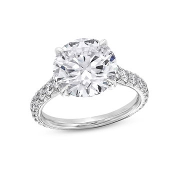 The Alexandra Engagement Ring In White Gold 14K