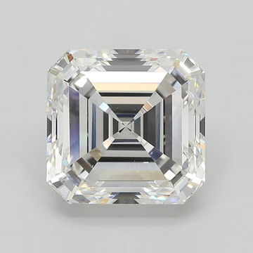 Asscher 6.03 F VS1 - #617661 - Lab Grown