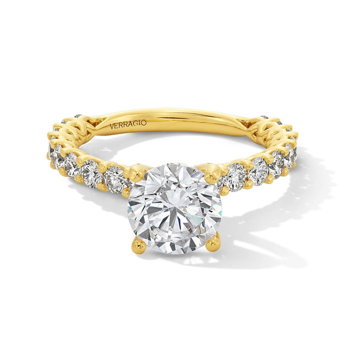 Verragio 3/4 Way Diamond Engagement Setting In Yellow Gold 18K