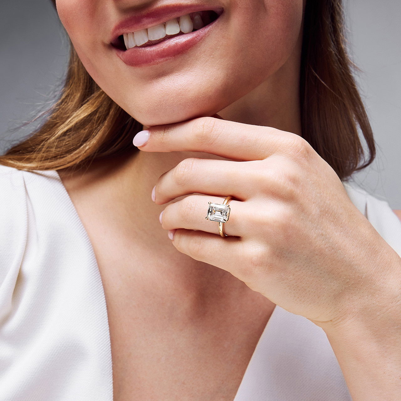 High Polished Round Edge Solitaire Engagement Setting 1