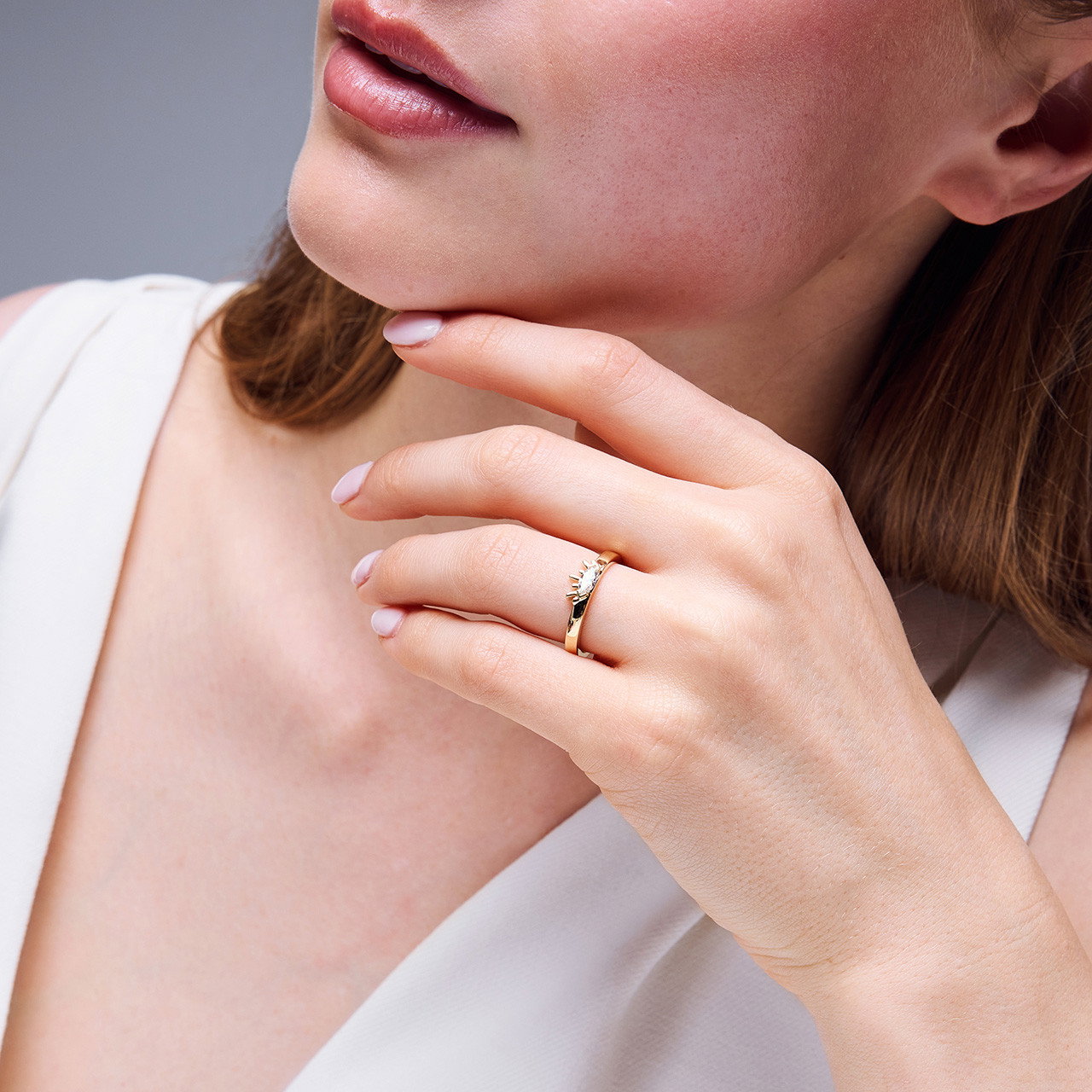 Diamond Evil Eye Ring