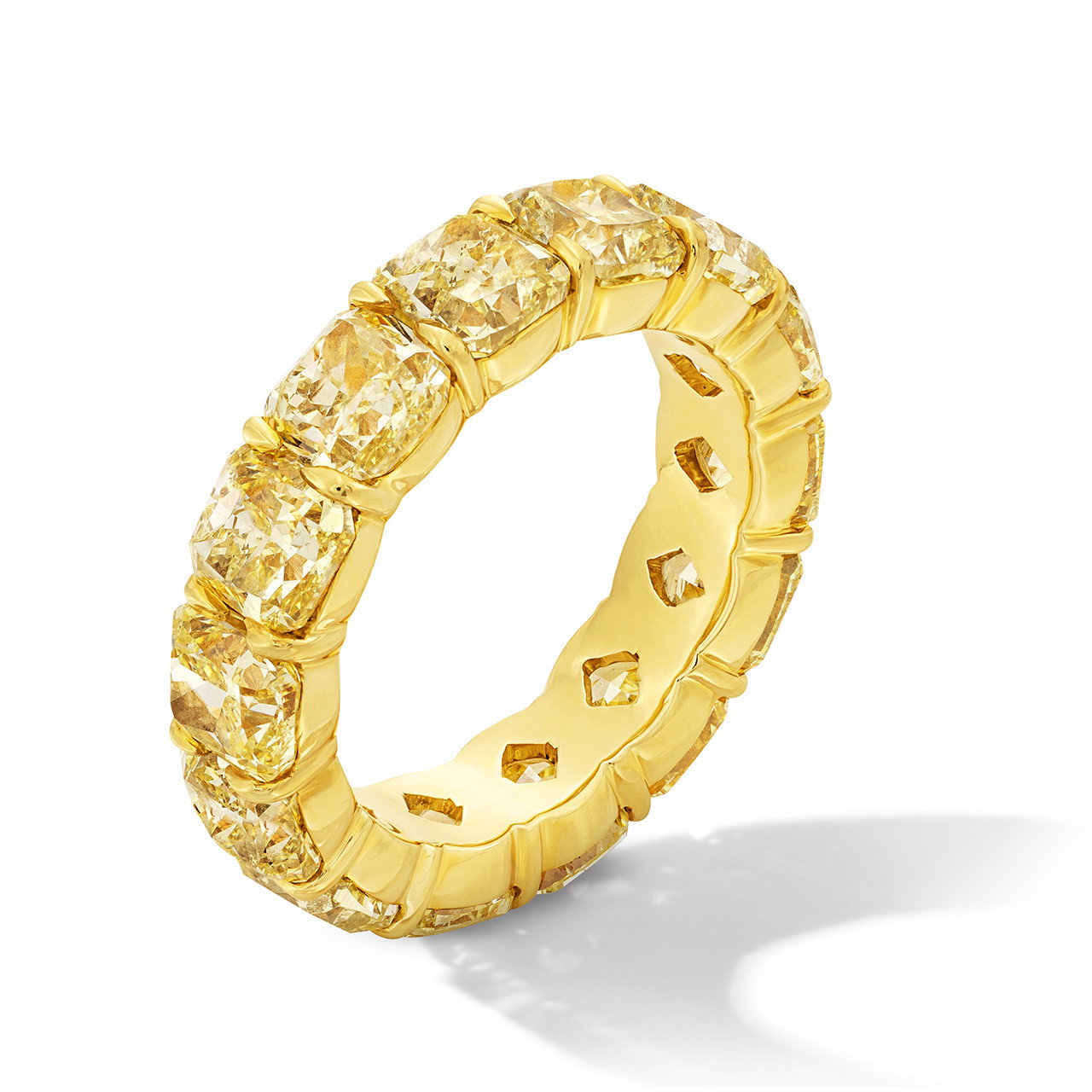 Fancy Yellow Diamond Eternity Band (10.40tw)