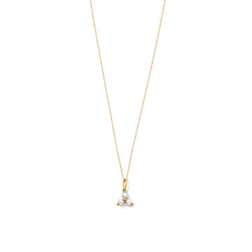 Trio Pearl Necklace In Yellow Gold 14K