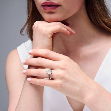 Tacori Bloom Hidden Halo Engagement Setting In Platinum