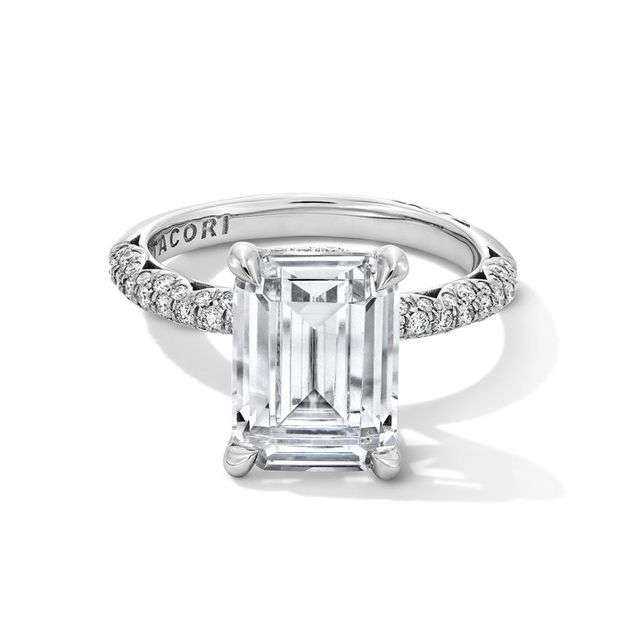 Tacori Bloom Hidden Halo Engagement Setting In Platinum