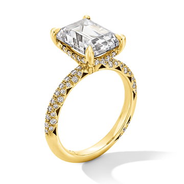 Tacori Bloom Hidden Halo Engagement Setting In Yellow Gold 18K