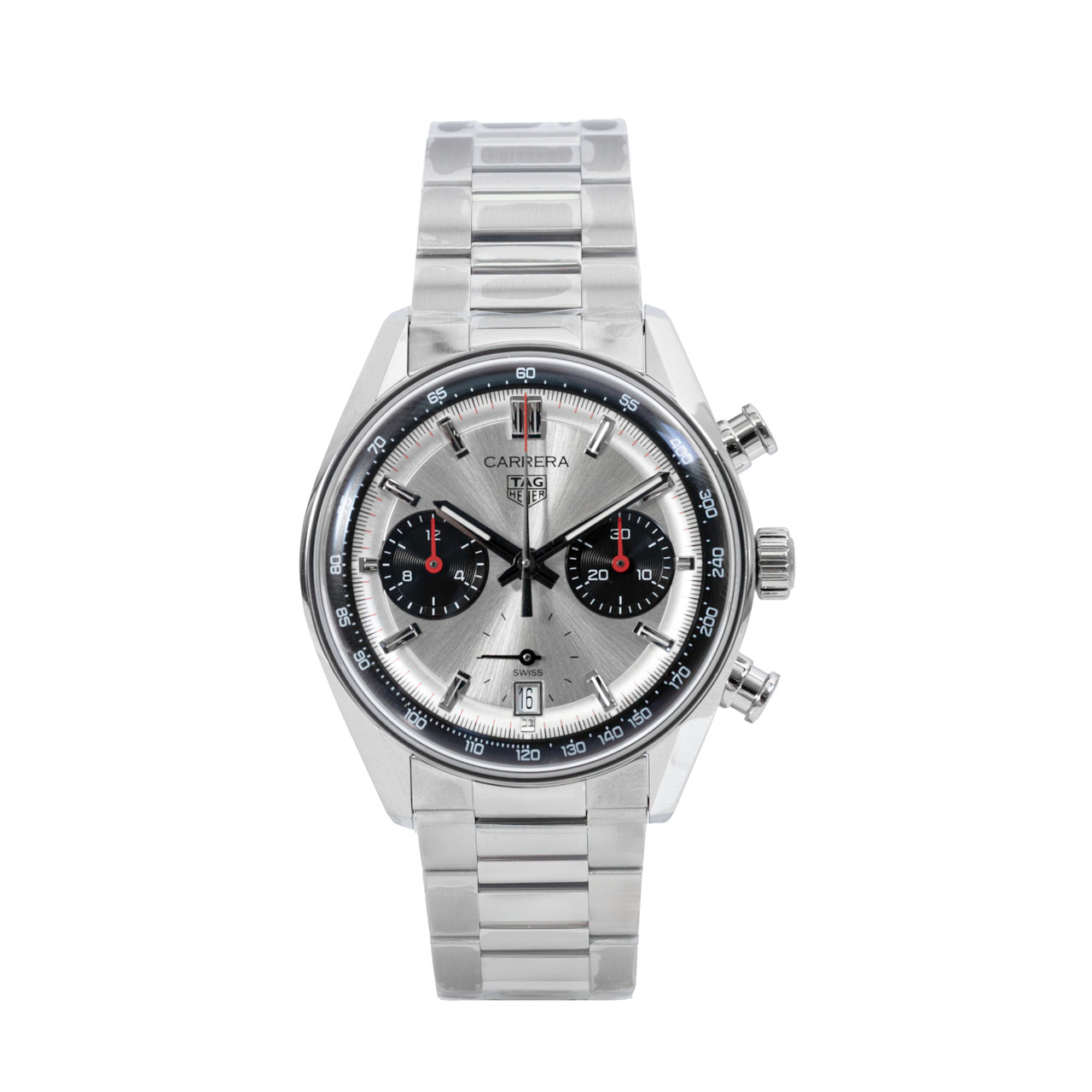 Tag Heuer Carrera Chronograph 39 Silver Dial Watch | Steel