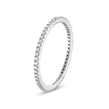 Essential Diamond Eternity Wedding Band In White Gold 14K