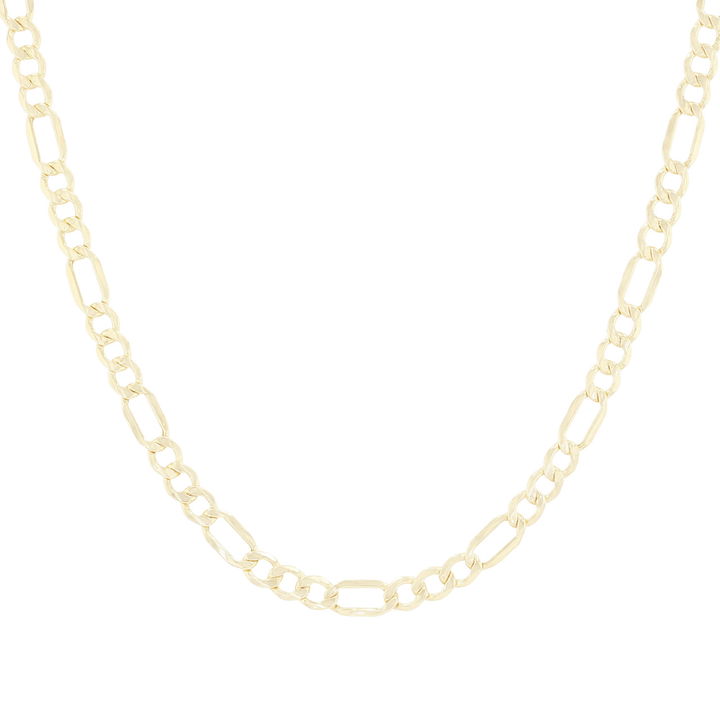 20 inch Figaro Chain Necklace In Yellow Gold 14K
