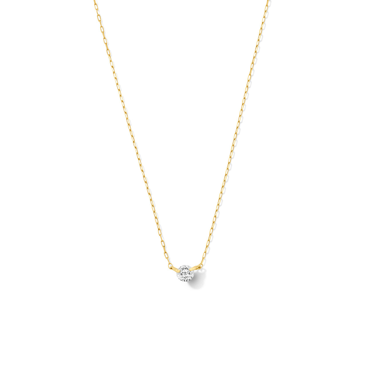 Diamond Solitaire Necklace 0