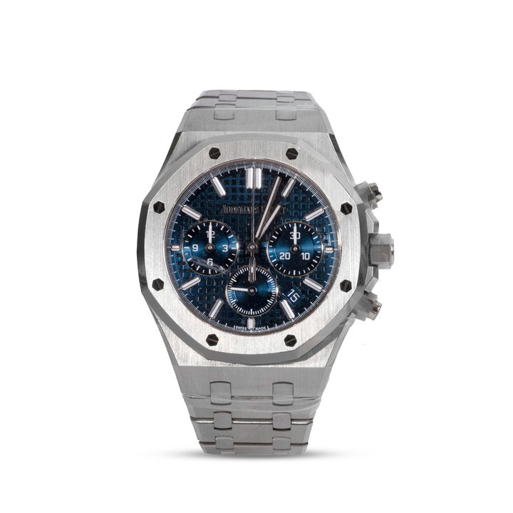 Audemars Piguet Royal Oak Chronograph 38 Blue Dial Watch | Stainless Steel