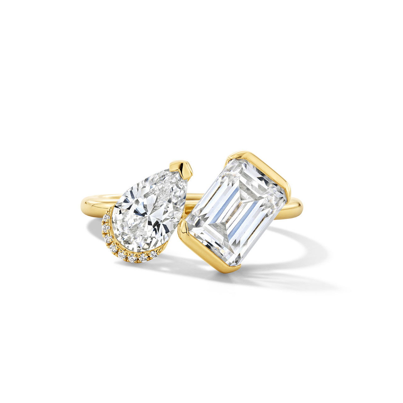 Toi et Moi East-West Diamond Engagement Setting 0