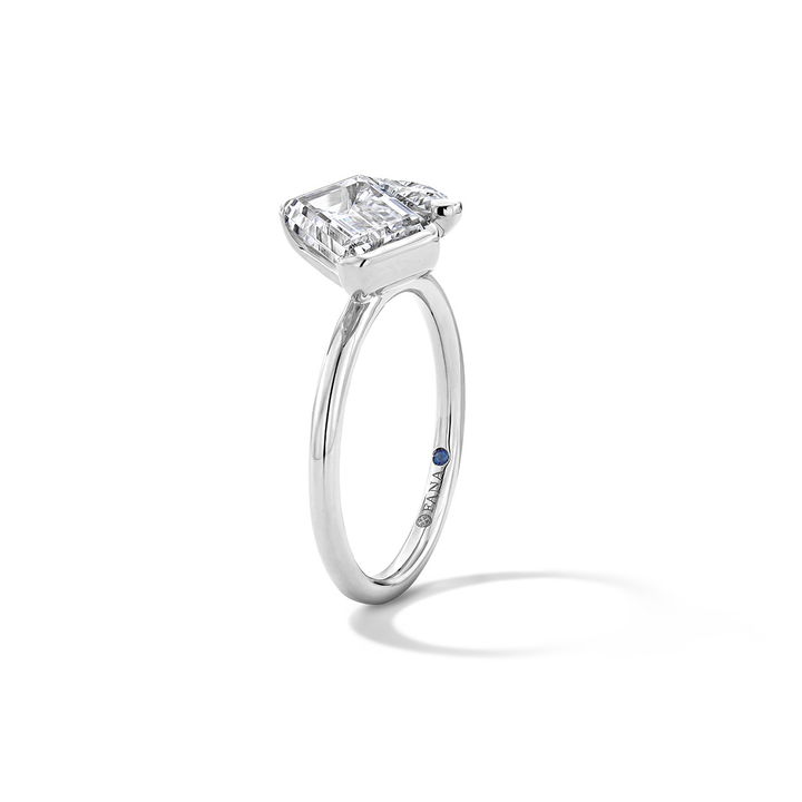 Toi et Moi East-West Diamond Engagement Setting In White Gold 14K