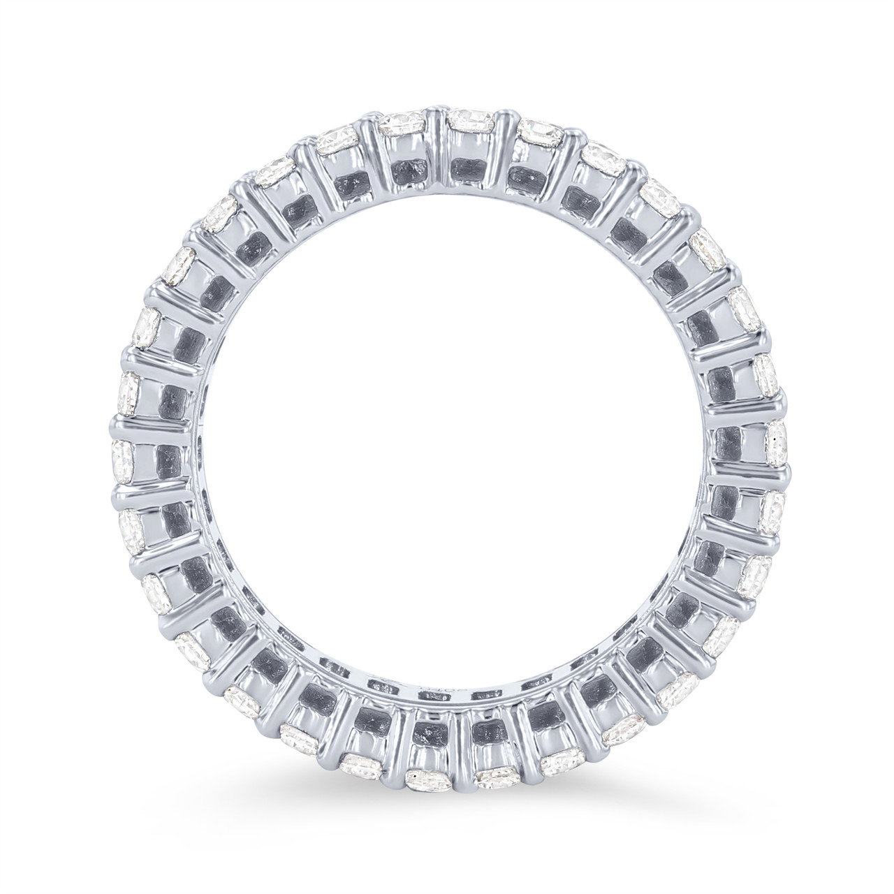 Round and Baguette Diamond Eternity Wedding Band (4.00tw) 2
