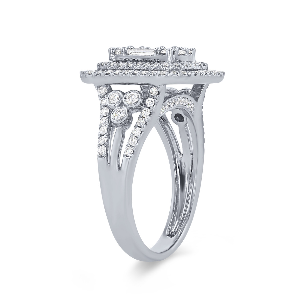 Diamond Mosiac Double Halo Ring 1