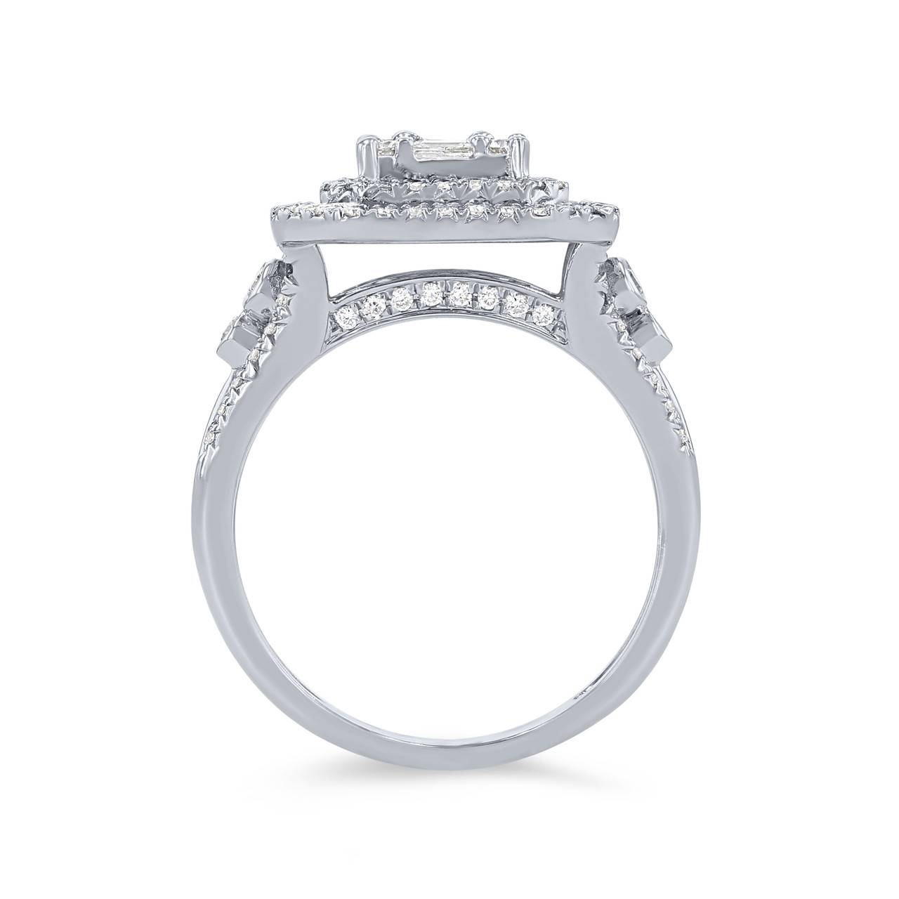 Diamond Mosiac Double Halo Ring 2