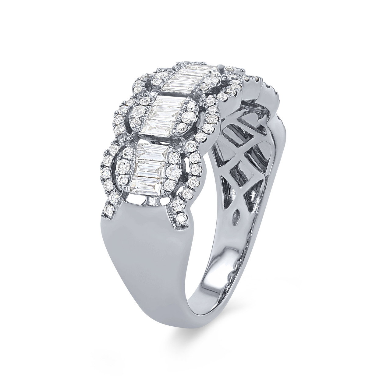 Scalloped Multi-Shape Diamond Band 1