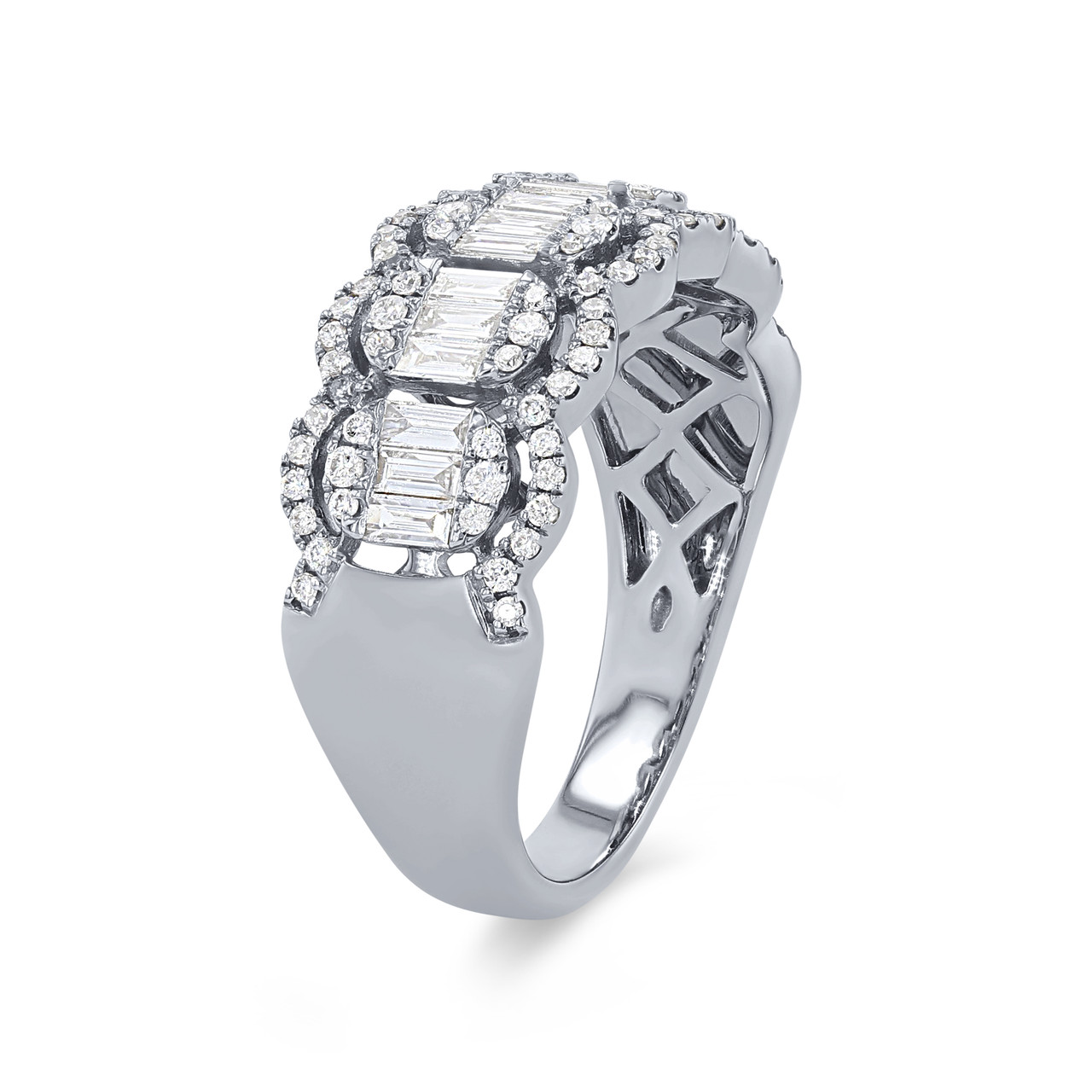 Scalloped Multi-Shape Diamond Band 1