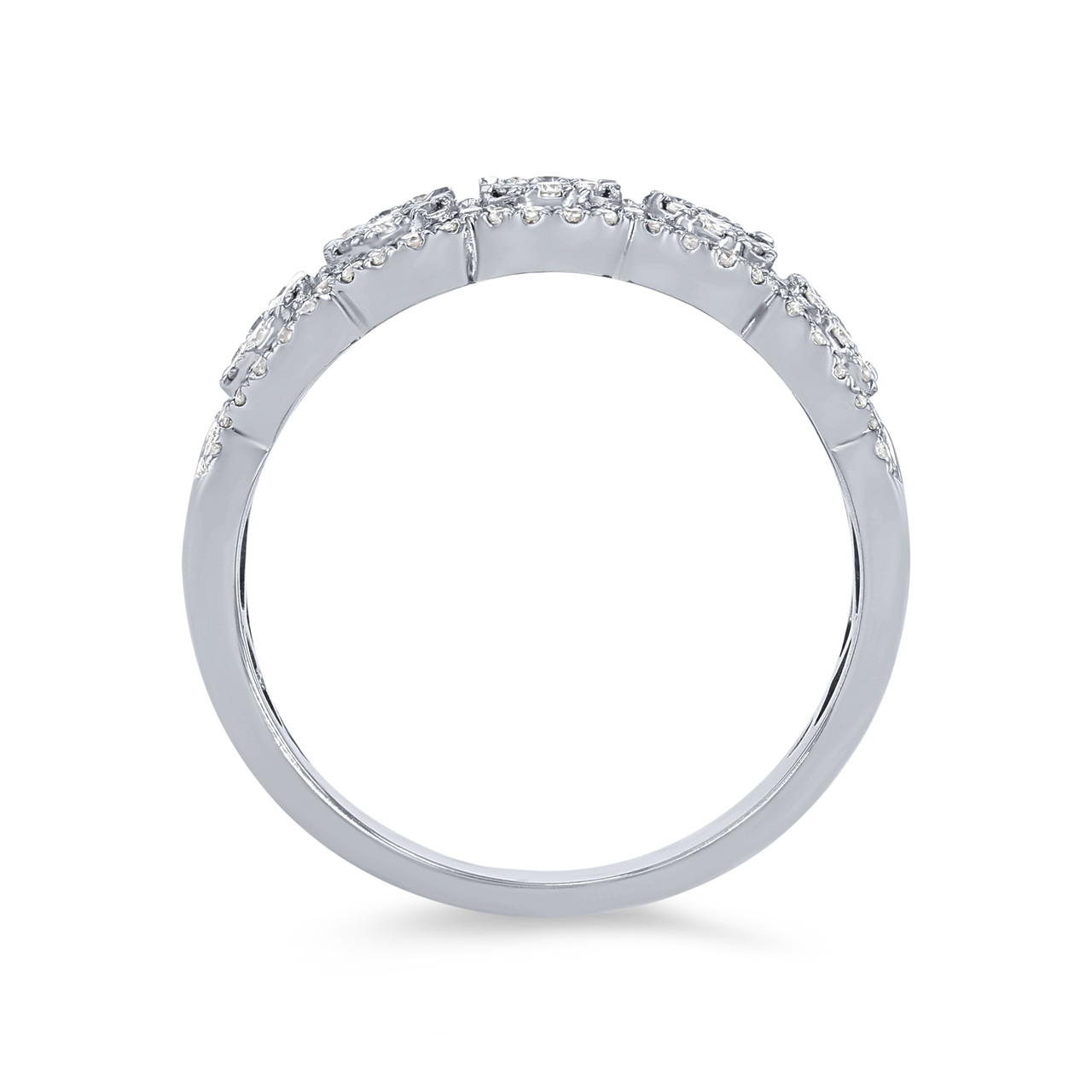 Scalloped Multi-Shape Diamond Band 2