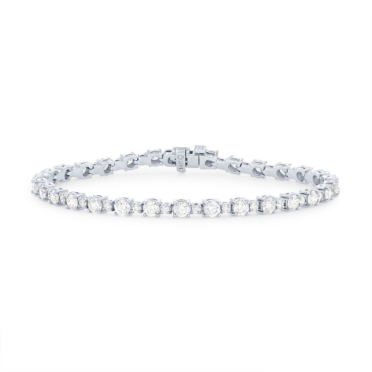 Alternating Diamond Tennis Bracelet