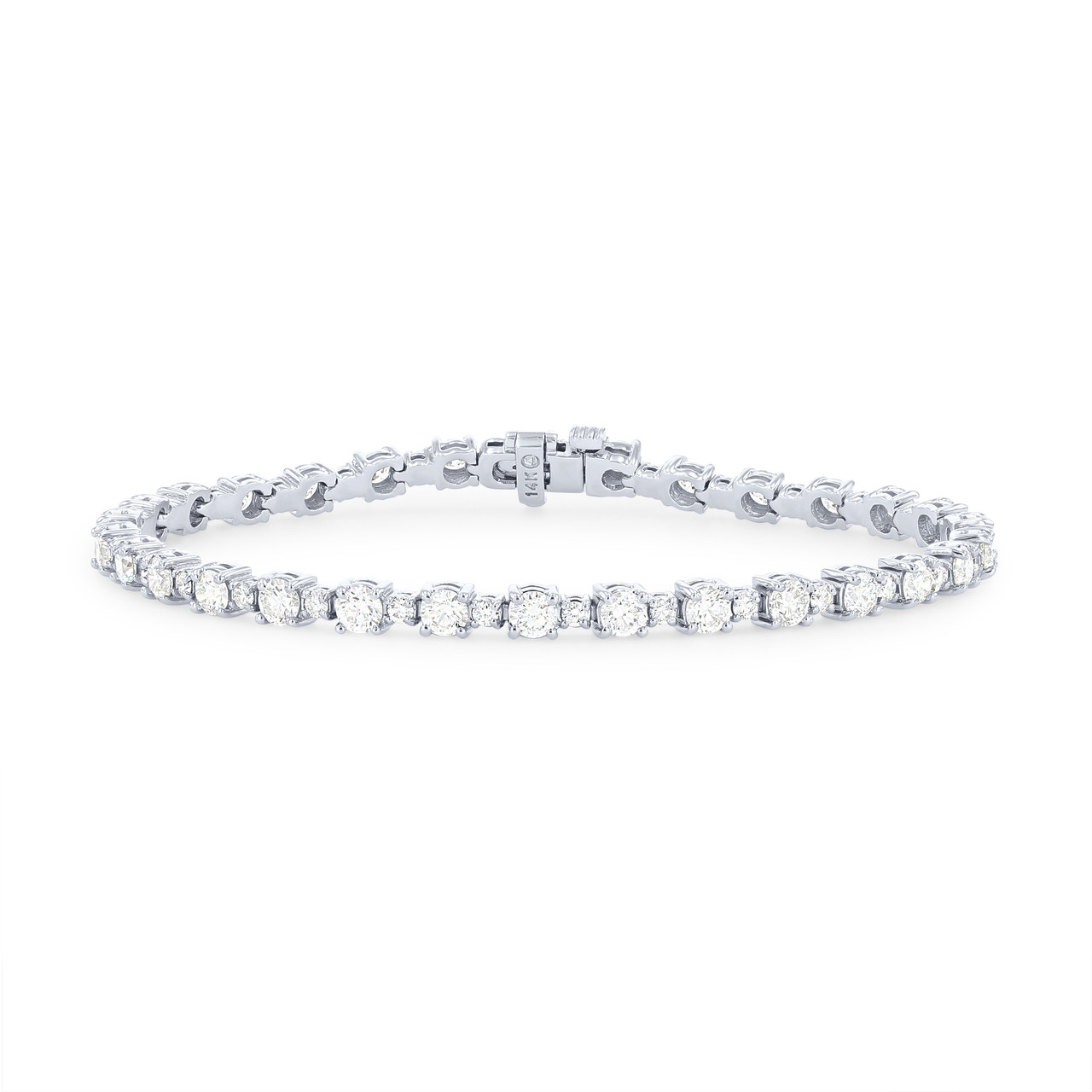 Alternating Diamond Tennis Bracelet