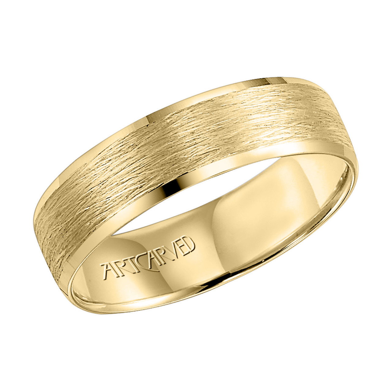 Wire Finish Wedding Band 1