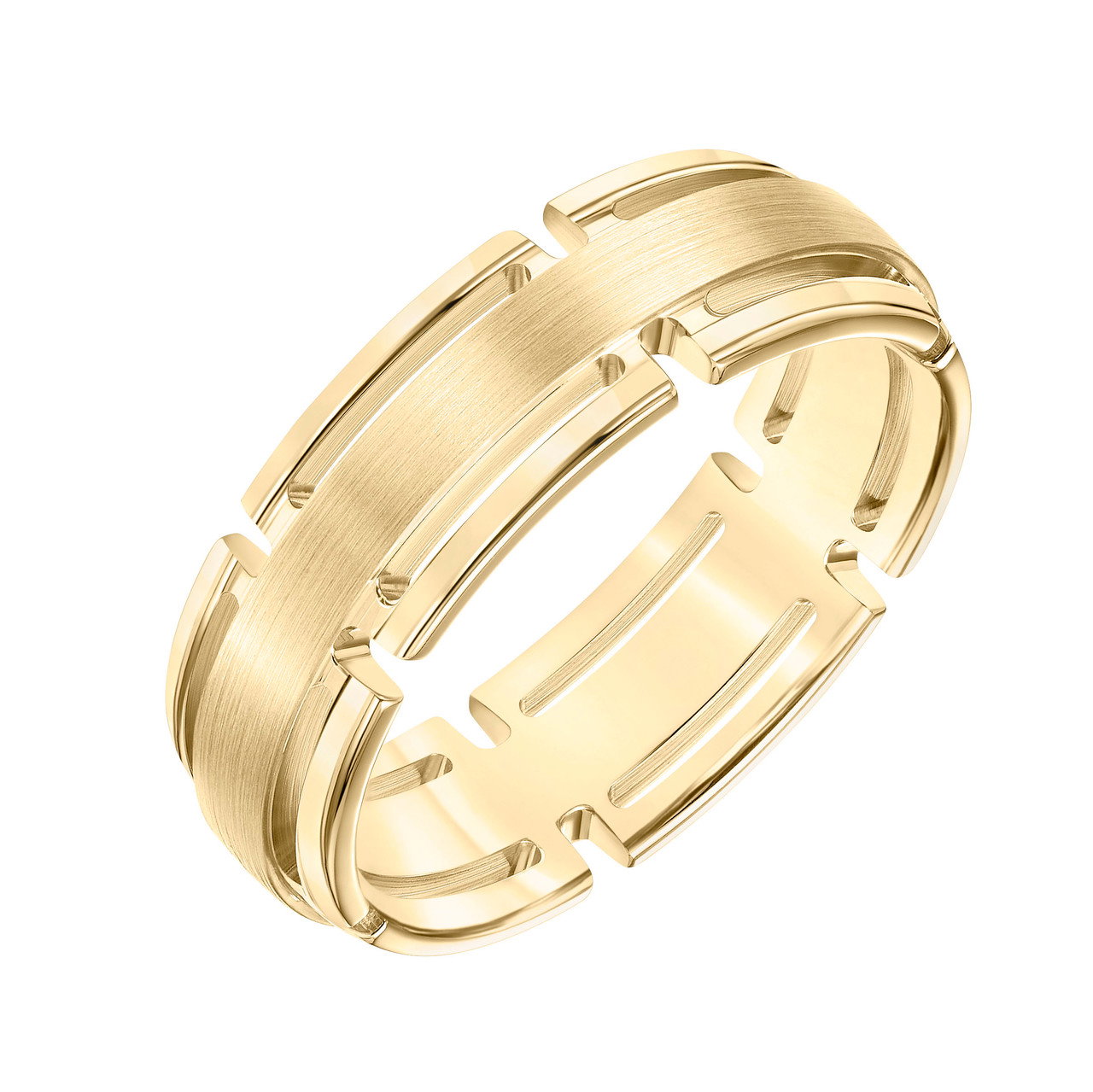 Matte Open Link Wedding Band 1