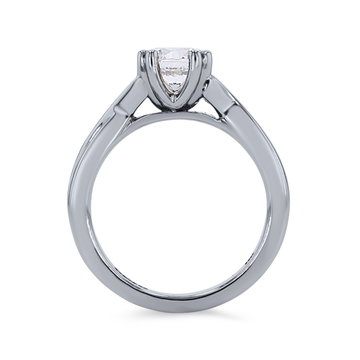 Artcarved Solitaire Double Prong Twist Engagement Setting In Platinum