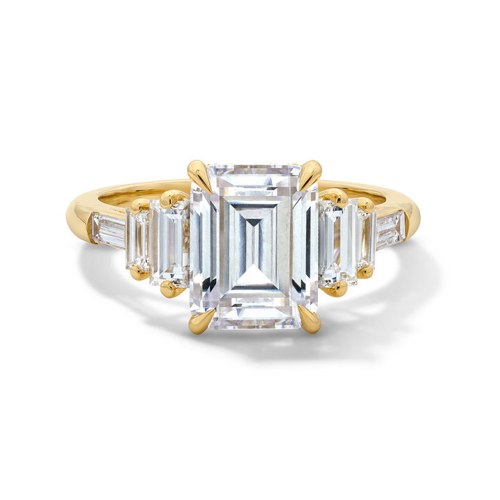 Art Deco Engagement Setting by C. Gonshor In Yellow Gold 14K