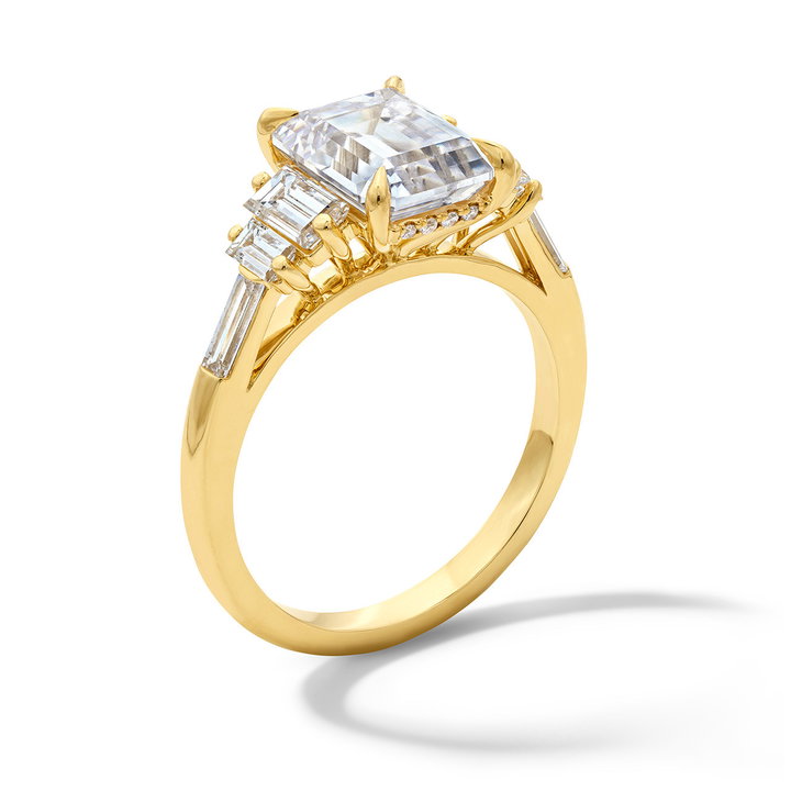 Art Deco Engagement Setting by C. Gonshor In Yellow Gold 14K